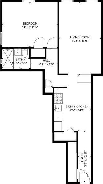 221 Mcdonald Ave Unit P3, New York City, NY 11218 - view of floor plan / room layout