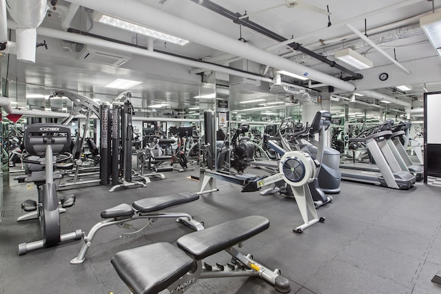 view of gym