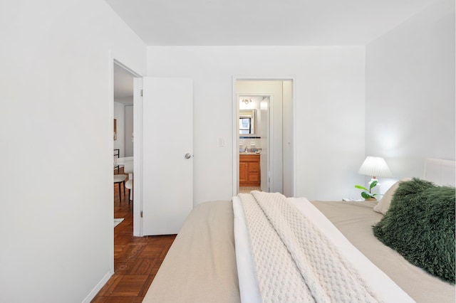 bedroom with ensuite bathroom
