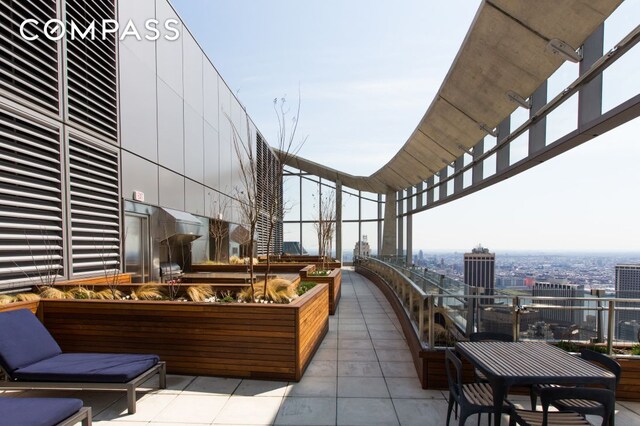 50 W St Unit 14B, New York City, NY 10006 - view of patio featuring a city view