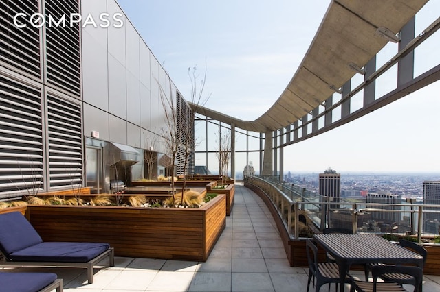 50 W St Unit 14B, New York City, NY 10006 - view of patio with a city view