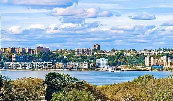 water view featuring nearby urban area