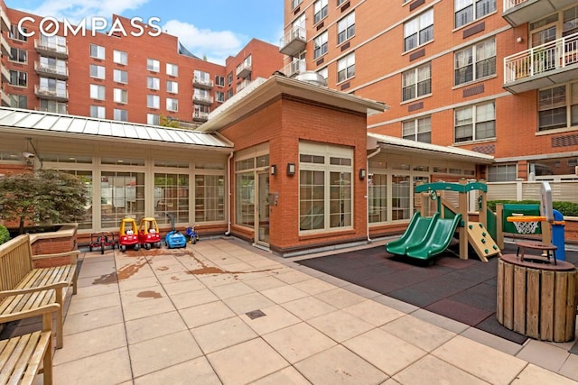 view of jungle gym