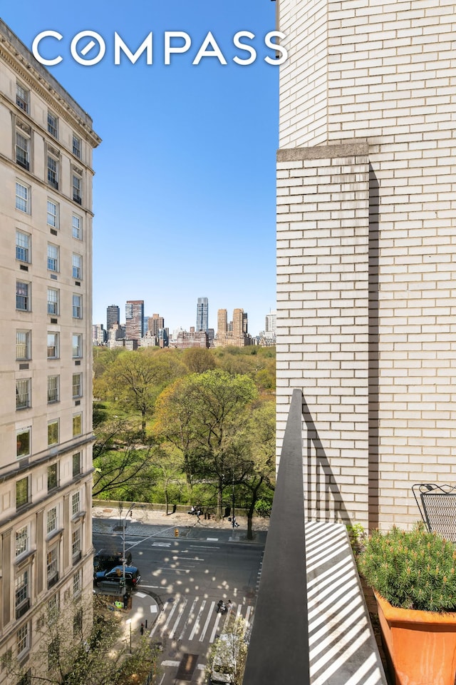exterior space featuring a view of city