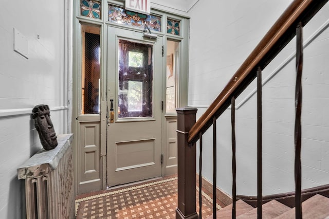 foyer with stairs