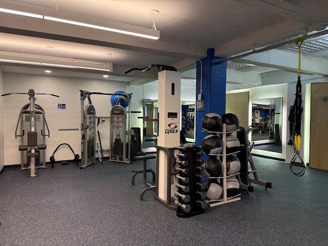 view of gym