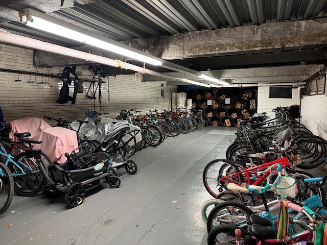 garage featuring bike storage