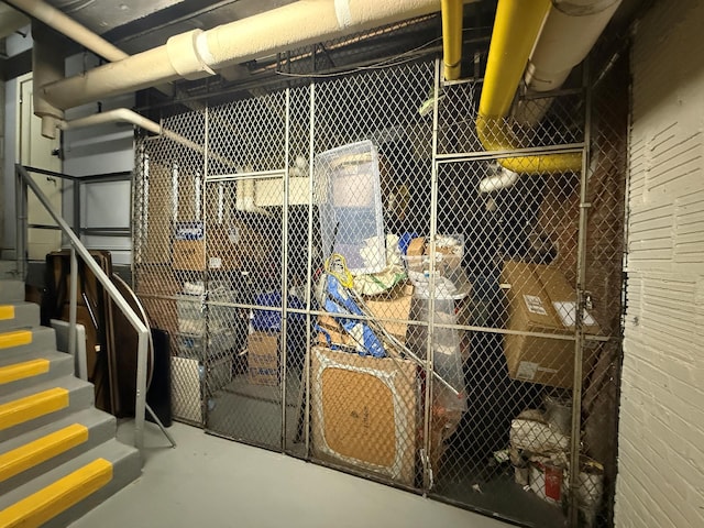 view of storage room