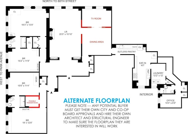 1075 Park Ave Unit 3D, New York City, NY 10128 - property floor plan