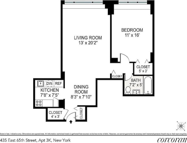 435 E 65th St Unit 3K, New York City NY, 10065, 1 bedrooms, 1 bath condo for sale