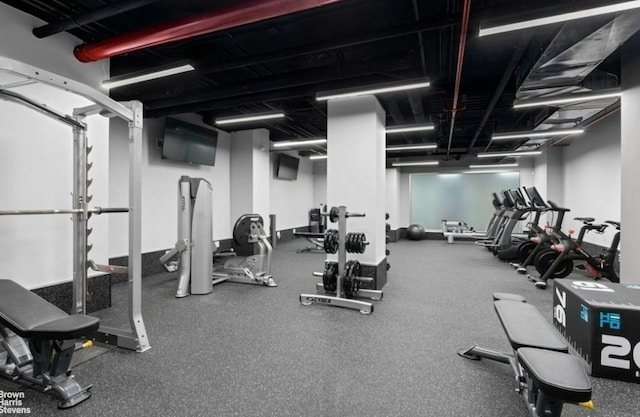 view of exercise room