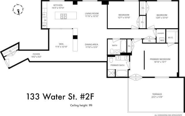 133 Water St Unit 2F, New York City, NY 11201 - floor plan / room layout