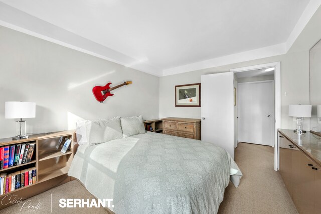 hallway with crown molding