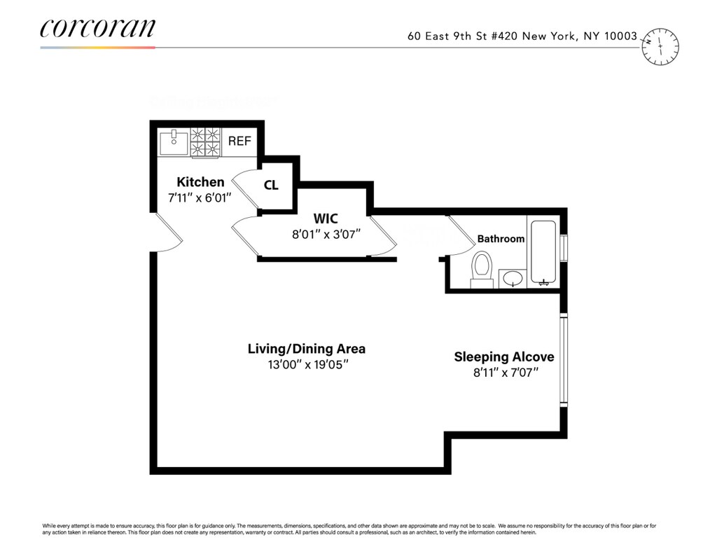 60 E 9th St Unit 420, New York City, NY 10003 - view of layout