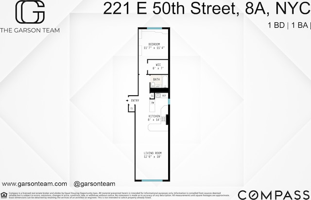 221 E 50th St Unit 8A, New York City, NY 10022 - room layout