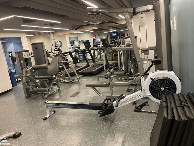 view of workout area