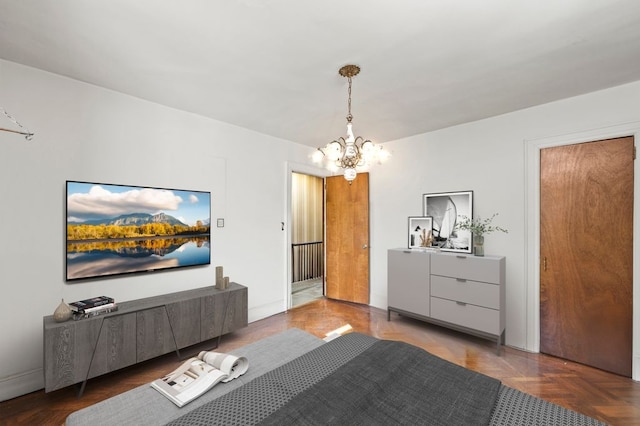 283 Bay 14th St, New York City, NY 11214 - bedroom with a chandelier