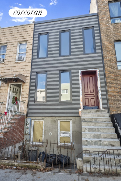 view of property featuring entry steps