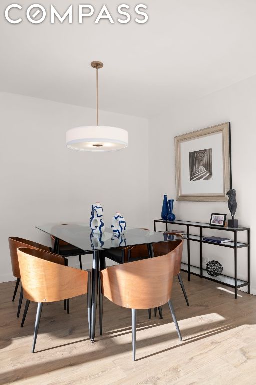 dining room featuring hardwood / wood-style flooring