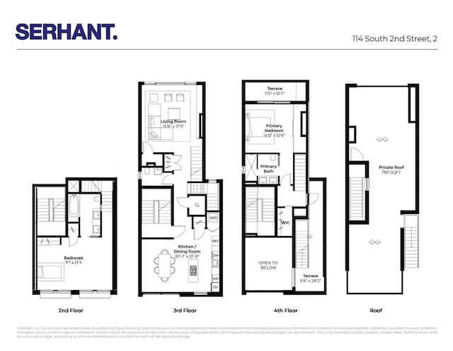114 S 2nd St Ph, Ph, New York City, NY 11249 - view of property floor plan