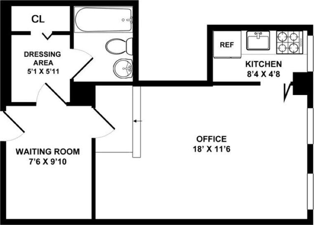 10 Park Ave Unit 2-C, New York City, NY 10016 - room layout