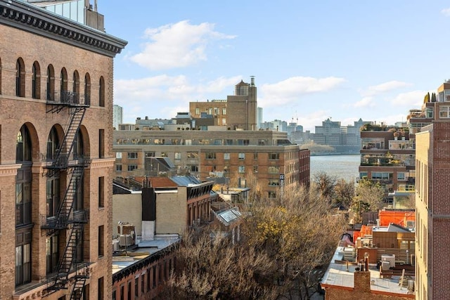 view of city featuring a water view