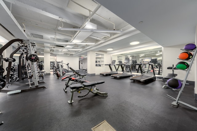 view of exercise room