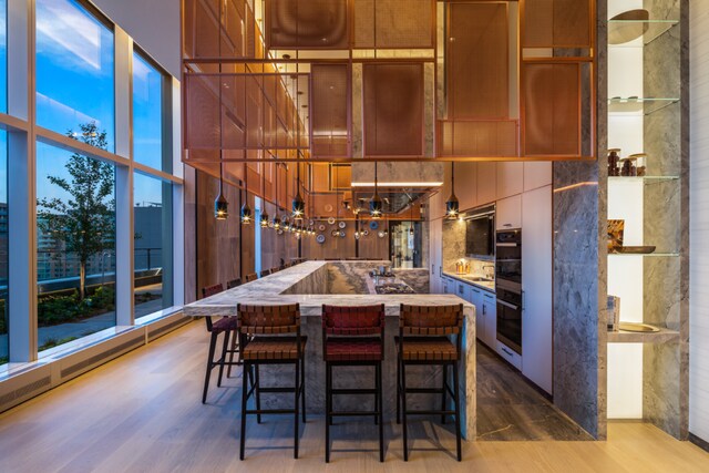 1 City Pt Unit 48E, New York City, NY 11201 - view of patio / terrace featuring an outdoor kitchen