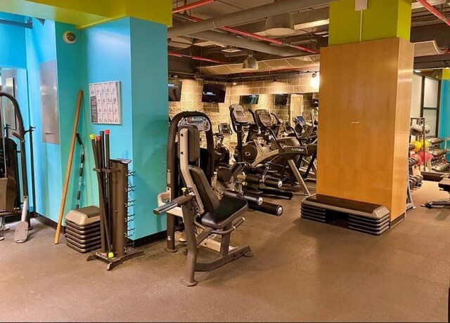 view of workout area