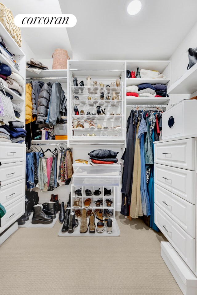 11 5th Ave Unit 9S, New York City, NY 10003 - walk in closet featuring carpet flooring