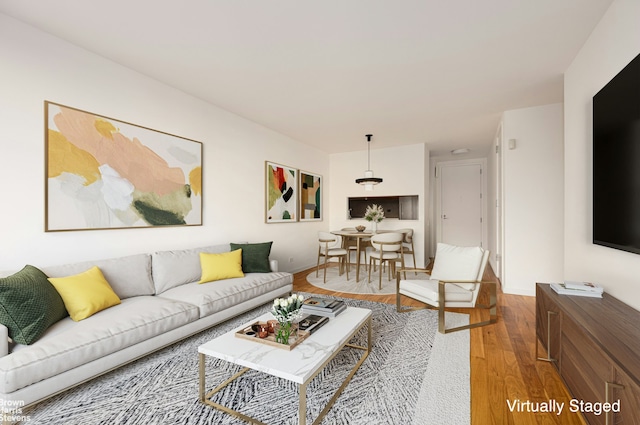 515 E 72nd St Unit 4A, New York City, NY 10021 - living area with wood finished floors and baseboards