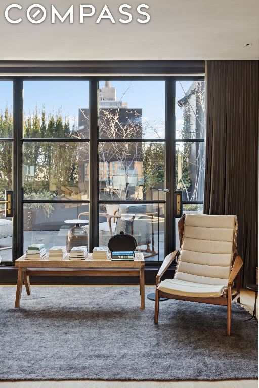 living area featuring plenty of natural light