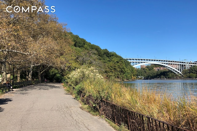 50 Park Ter E Unit 7E, New York City, NY 10034 - water view with a notable bridge