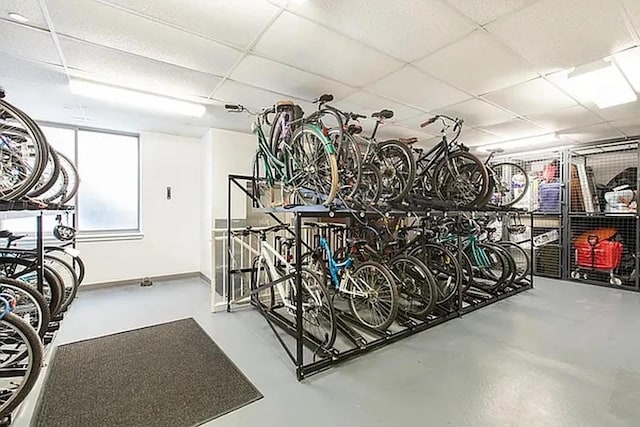 garage with bike storage