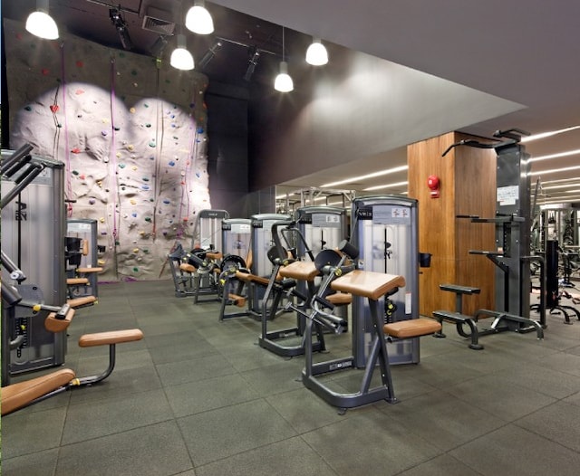 view of exercise room