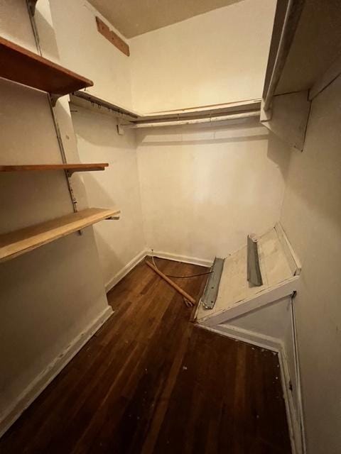 1241 E 98th St, New York City, NY 11236 - spacious closet with wood finished floors