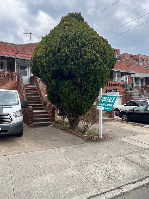 1241 E 98th St, New York City, NY 11236 - view of front of home with stairway