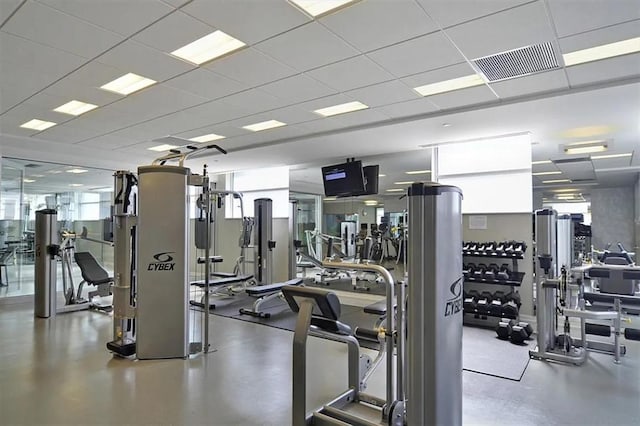 view of exercise room