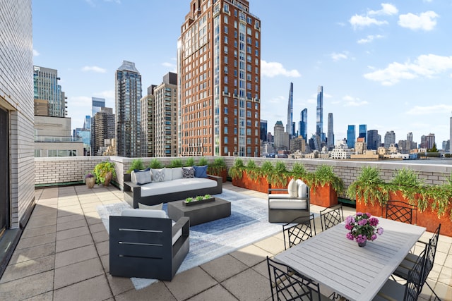 view of patio / terrace featuring outdoor lounge area