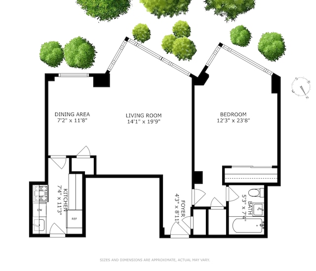 60 Sutton Pl S Unit 2Hn, New York City, NY 10022 - floor plan / room layout
