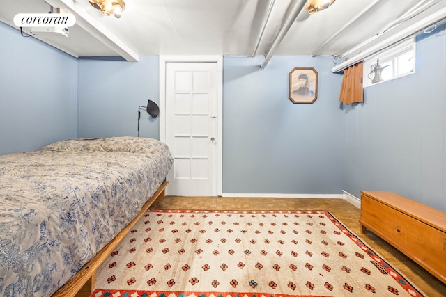 bedroom with a closet