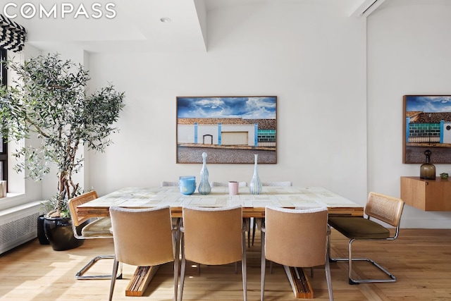 dining room featuring light hardwood / wood-style floors