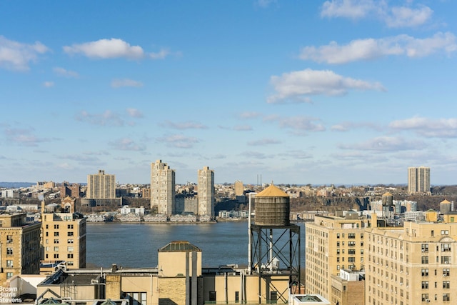 city view featuring a water view