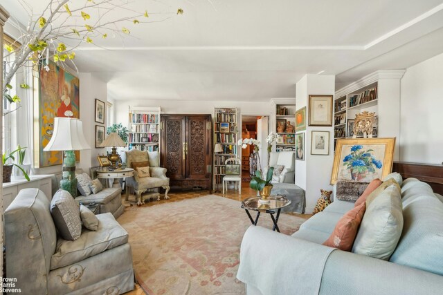 2166 Broadway Unit 20A, New York City, NY 10024 - living area featuring wood finished floors