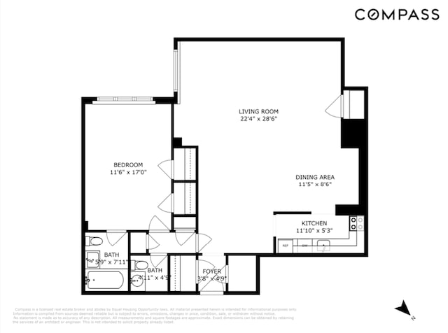 45 Sutton Pl S Unit 15G, New York City, NY 10022 - view of floor plan / room layout