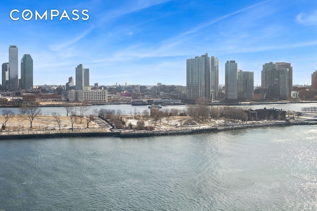 45 Sutton Pl S Unit 15G, New York City, NY 10022 - water view with skyline