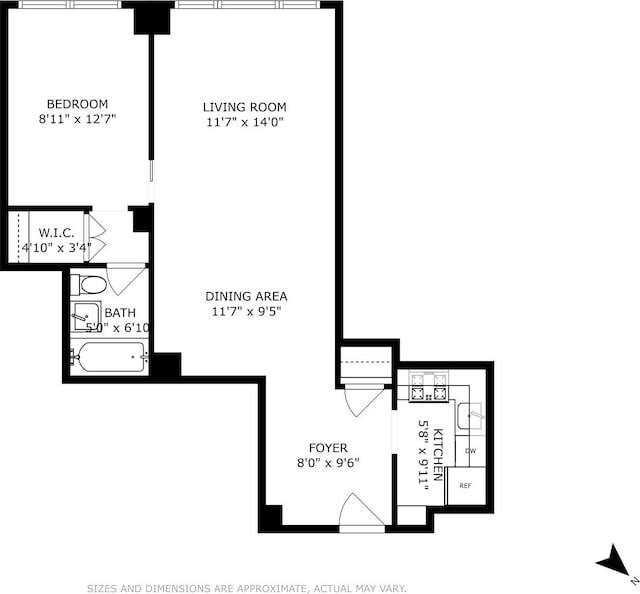 420 E 72nd St Unit 15E, New York City, NY 10021 - view of room layout