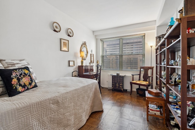 bedroom with baseboards