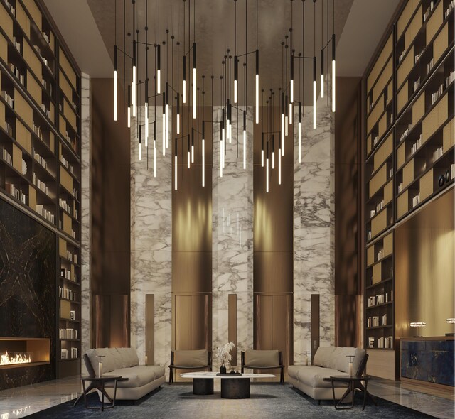 125 Greenwich St Unit 38B, New York City, NY 10006 - common area featuring a towering ceiling
