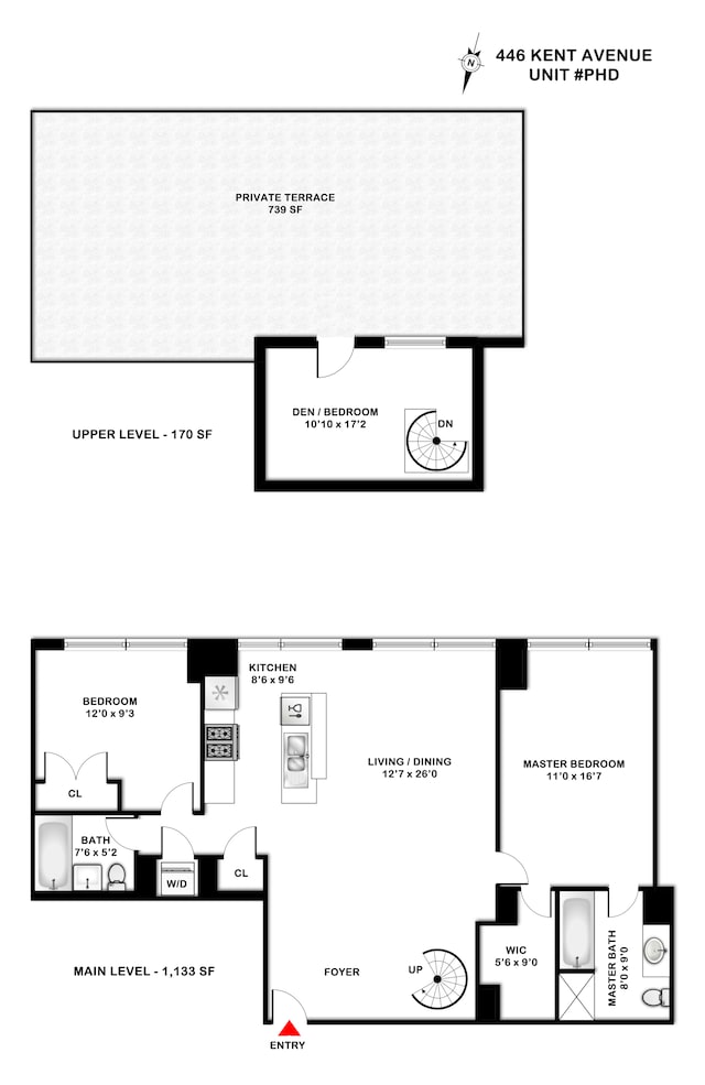 446 Kent Ave Phd, Phd, New York City, NY 11211 - property floor plan